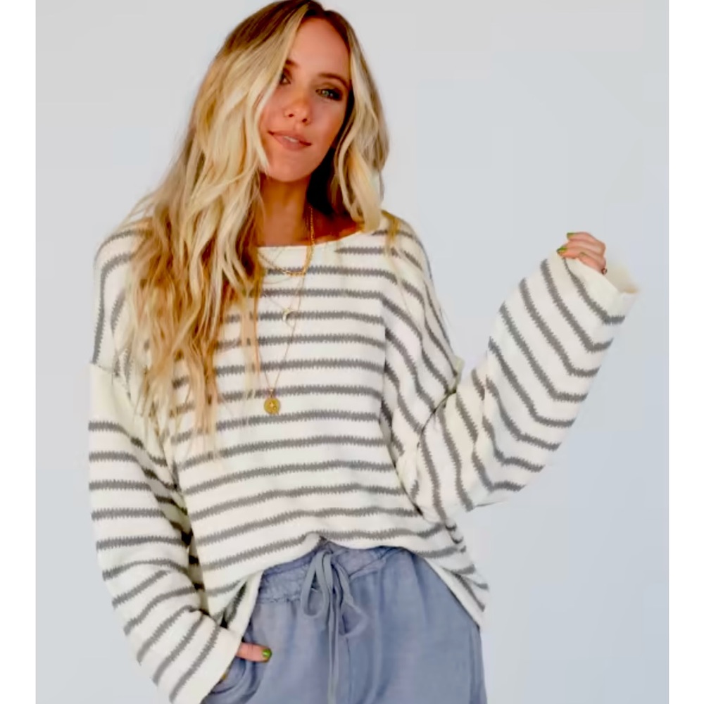 Striped Oversized Sweater - only worn twice